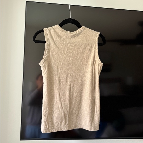 James Perse Cream Sleeveless Tee Size 0 - Never worn NWOT - Picture 5 of 7